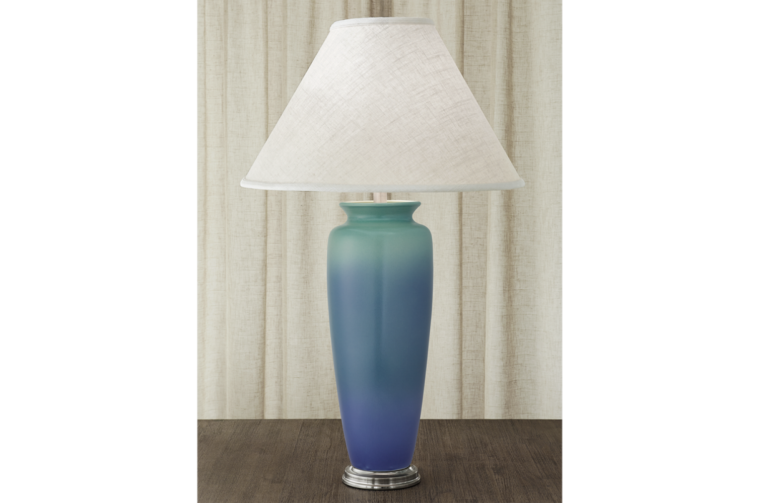 CLASSIC VASE LAMP VERDIGRIS & BLUE