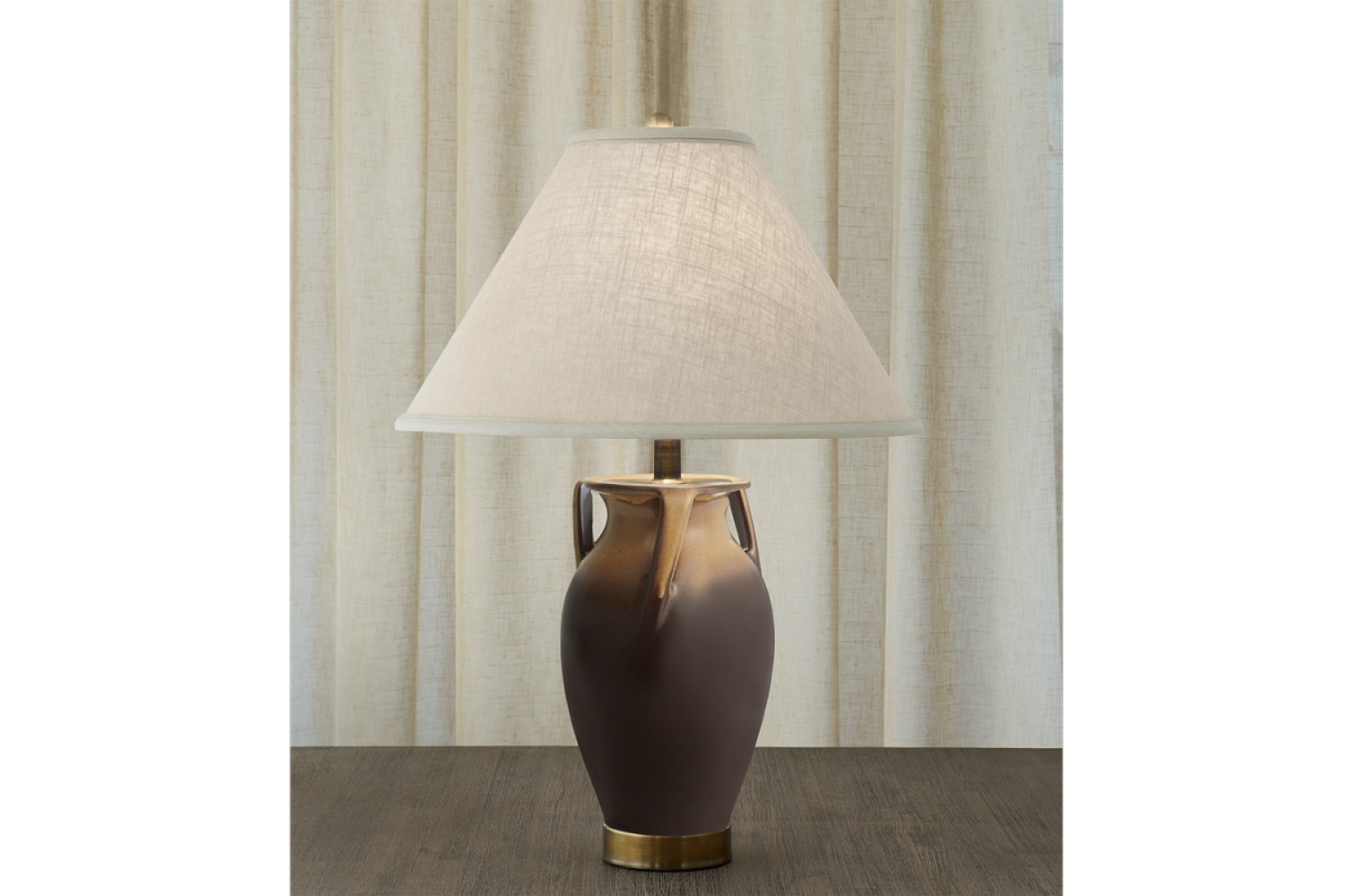 ORION EWER LAMP GOLD & BROWN