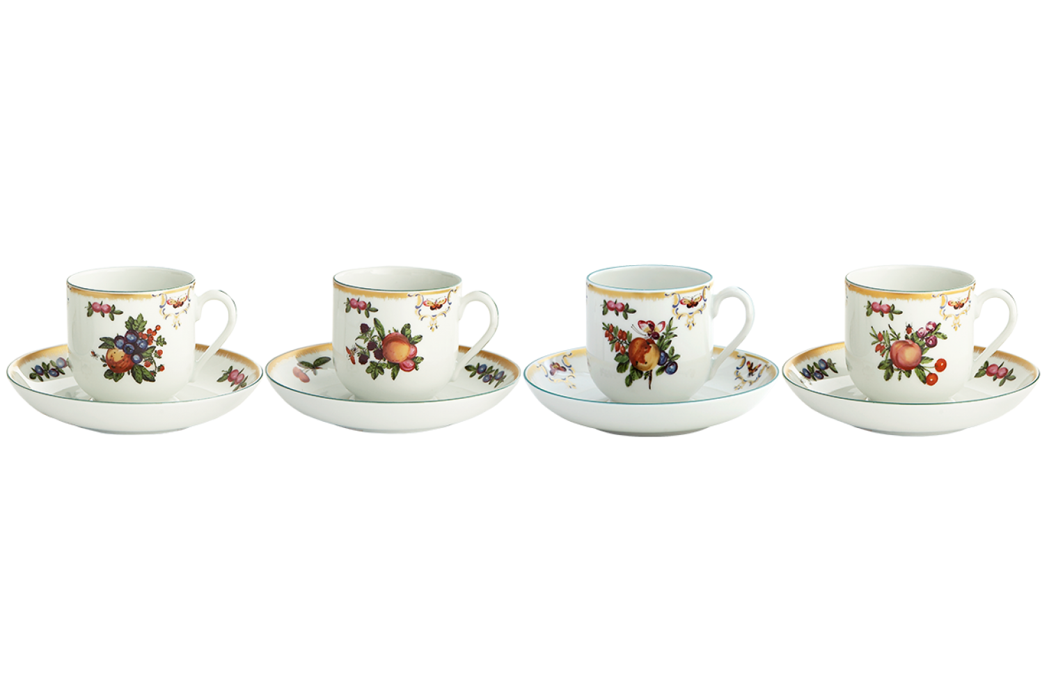 DUKE OF GLOUCESTER CUP & SAUCER SET OF 4