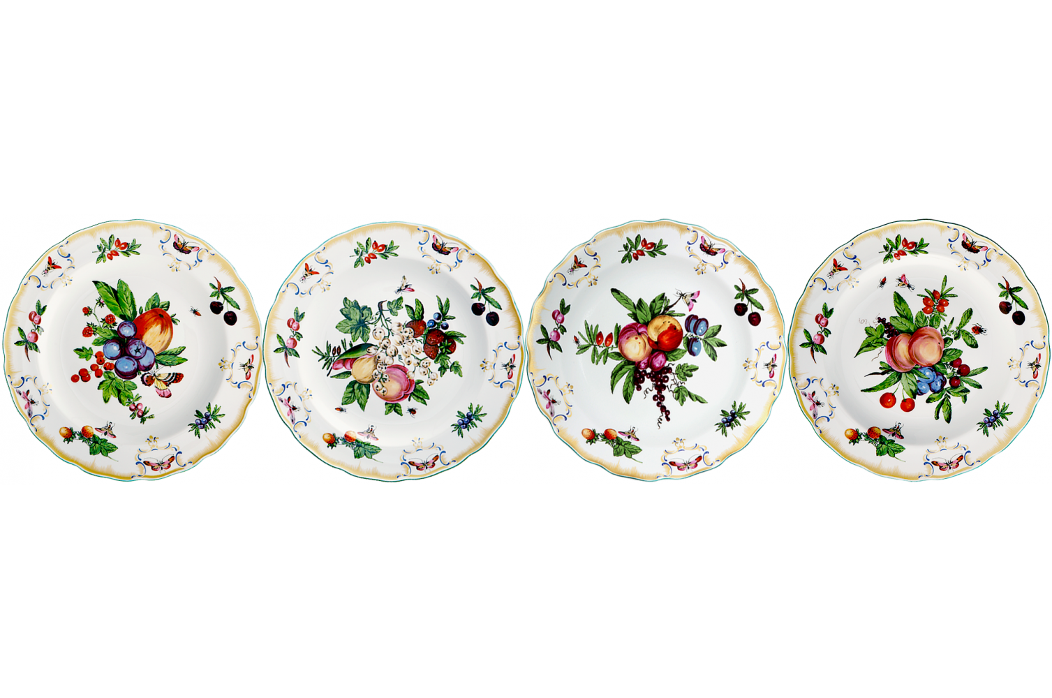 DUKE OF GLOUCESTER RIM SOUP SET OF 4
