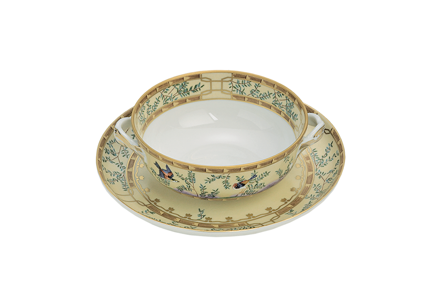 CHING GARDEN CREAM SOUP & SAUCER