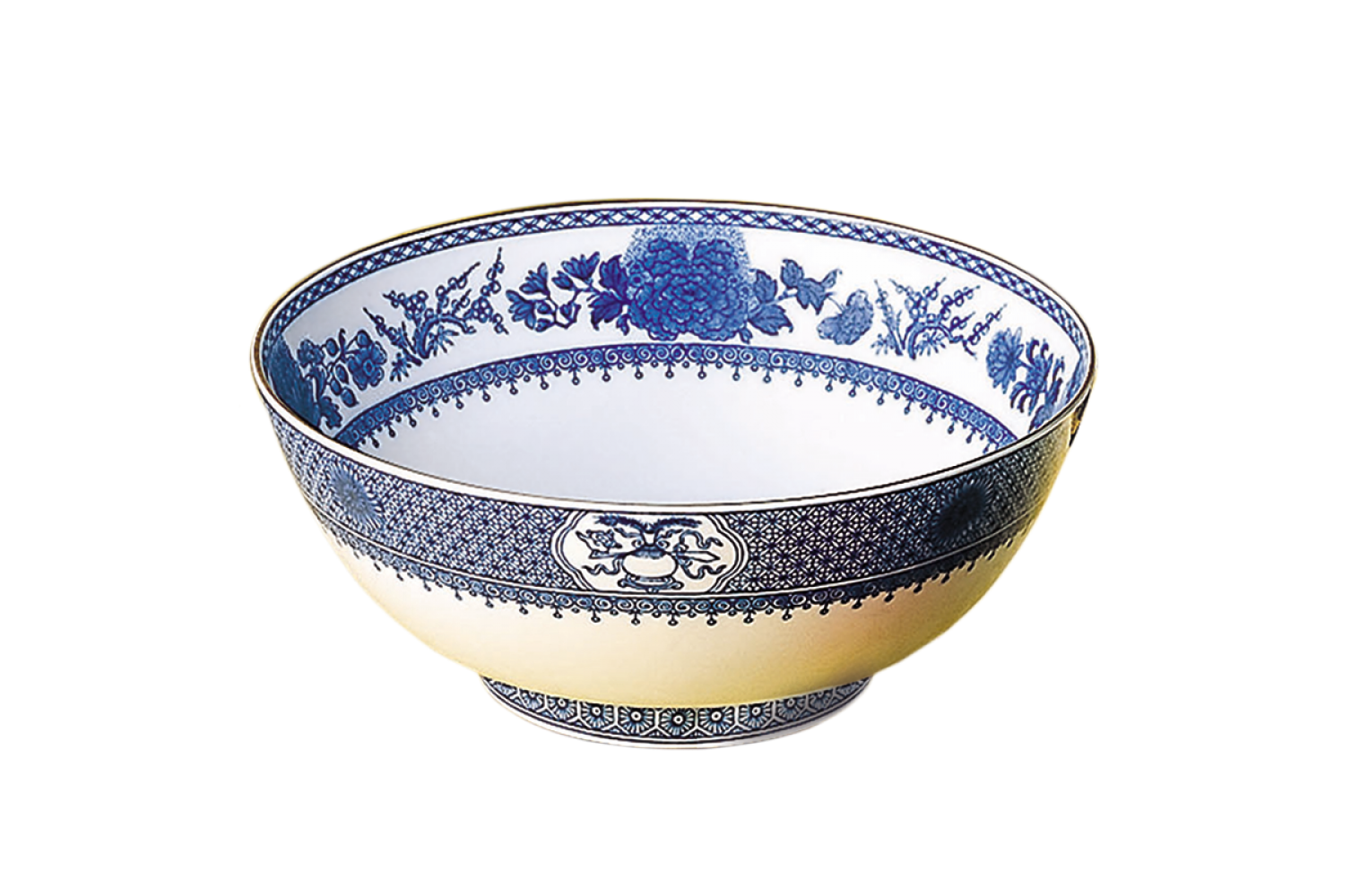 IMPERIAL BLUE ROUND SALAD BOWL  9''
