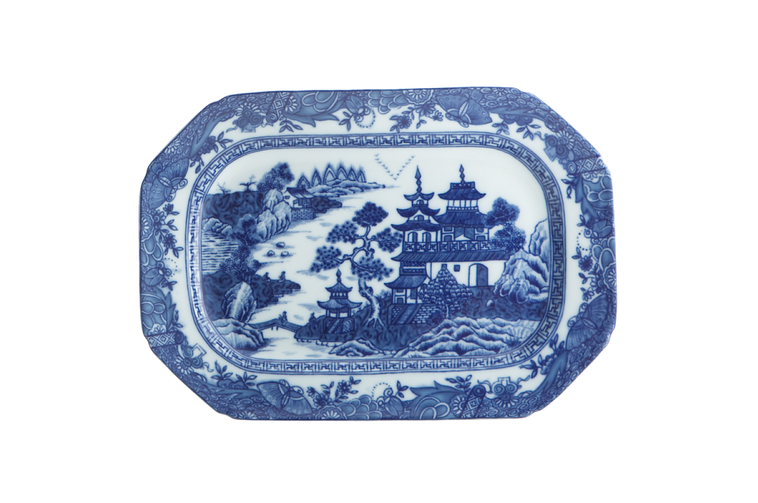 BLUE CANTON COOKIE PLATE