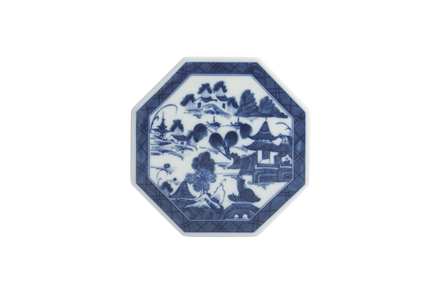 BLUE CANTON OCTAGONAL TILE