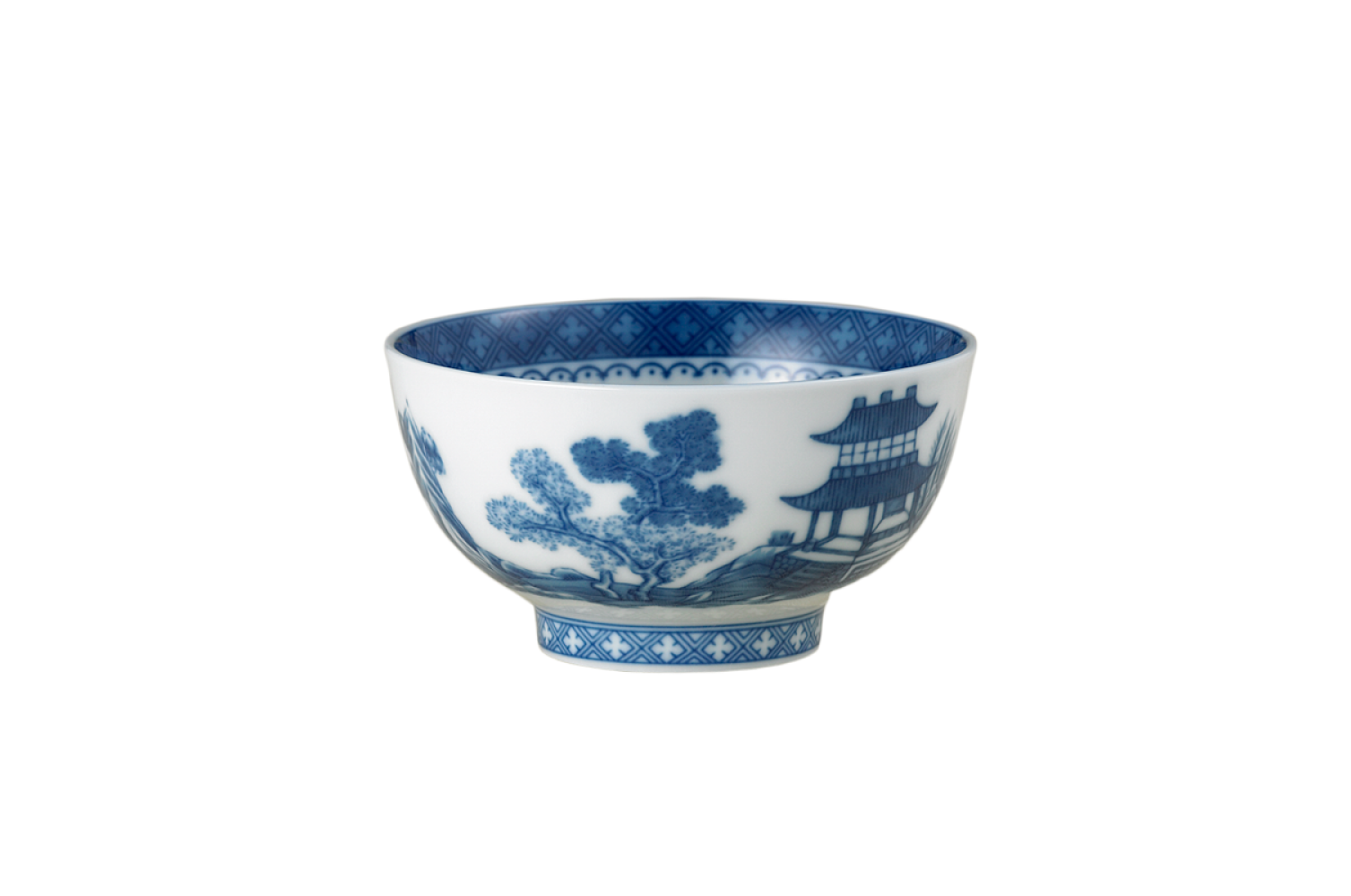 BLUE CANTON DESSERT BOWL