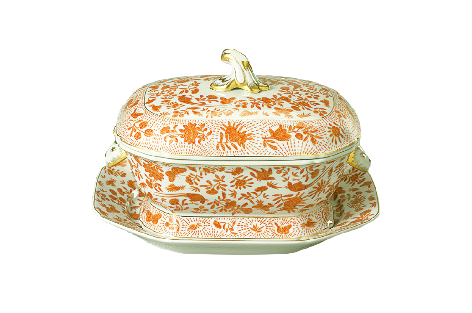 SACRED BIRD & BUTTERFLY  TUREEN & STAND