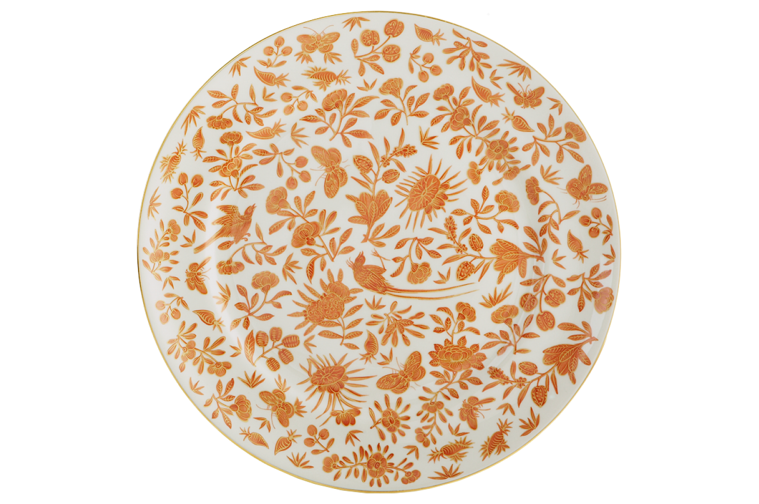 SACRED BIRD & BUTTERFLY  DINNER PLATE LARGE