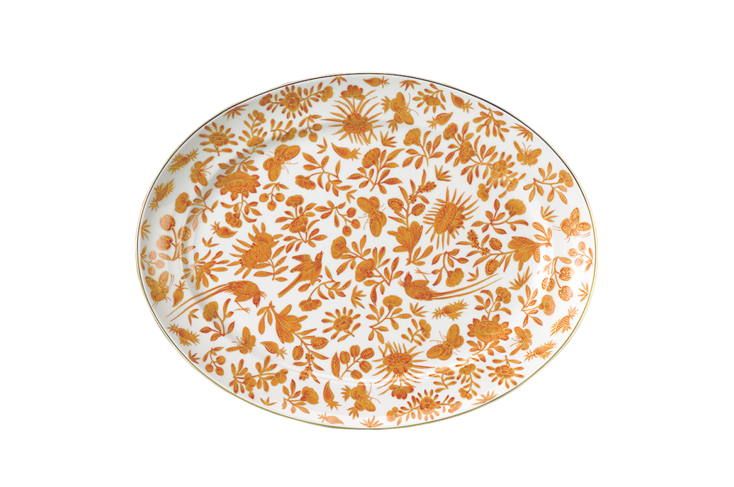 SACRED BIRD BFLY 14'' PLATTER
