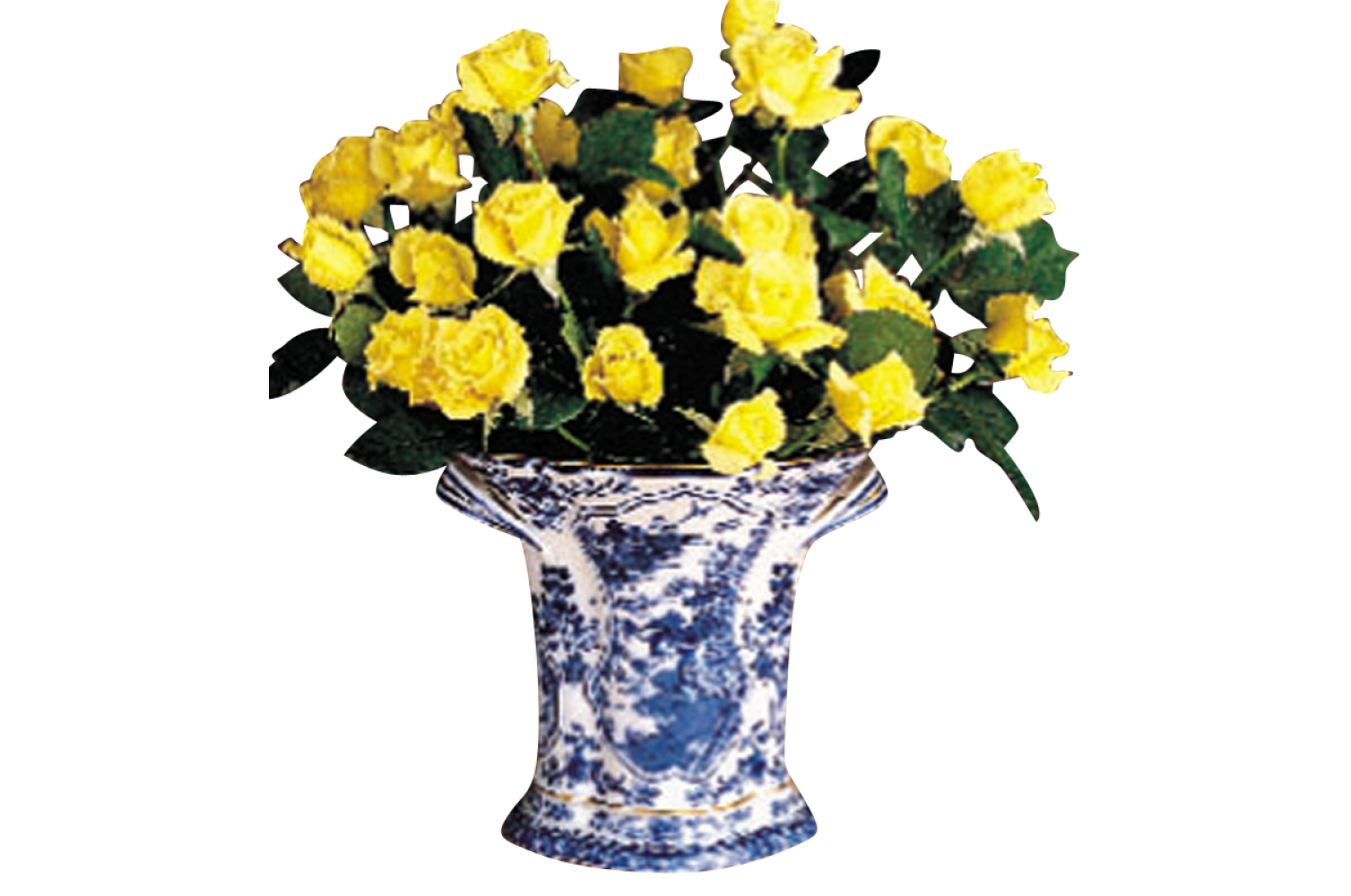 BLUE CANTON BOUGH VASE