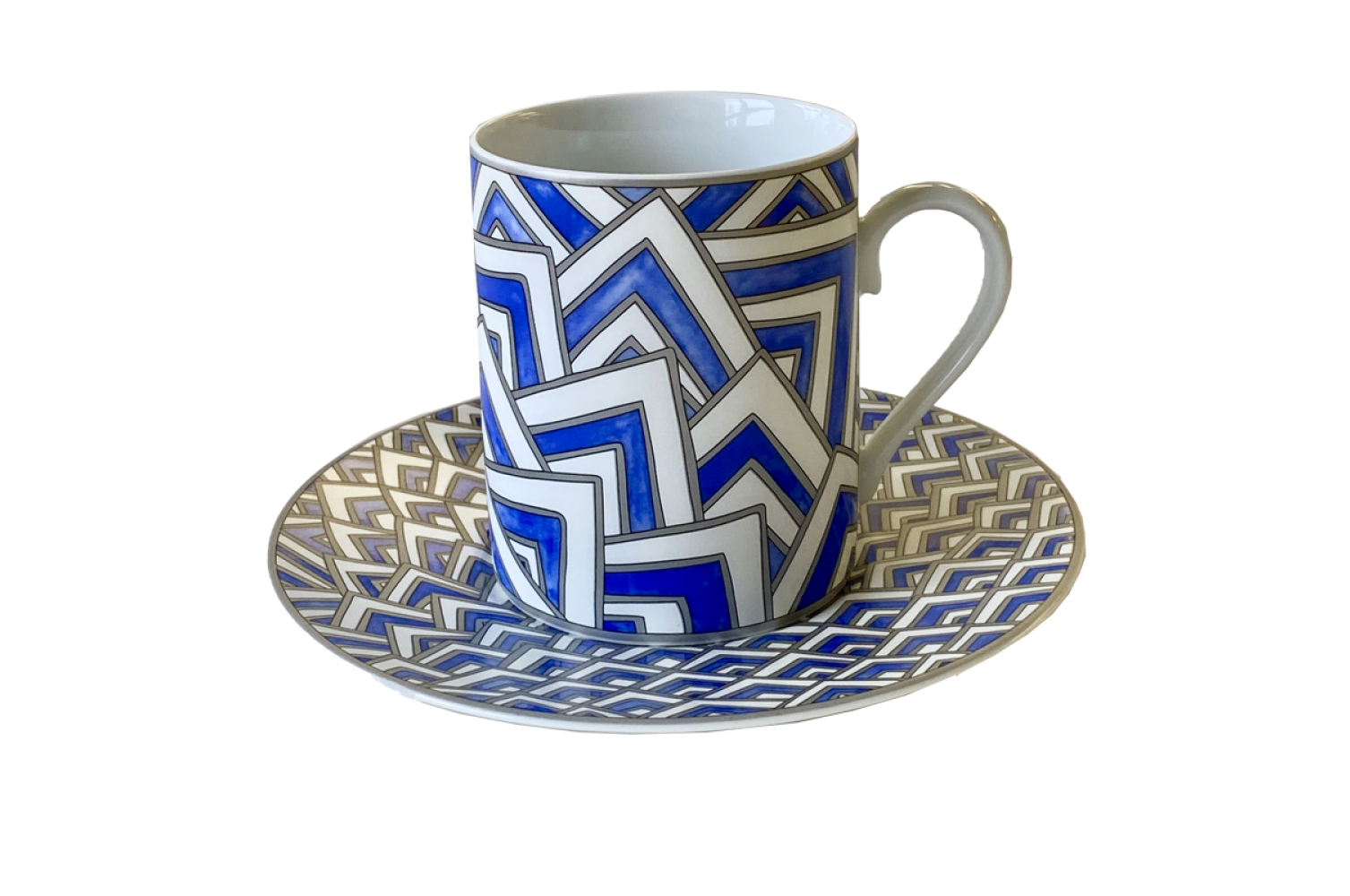 OCEAN TALL CUP & SAUCER