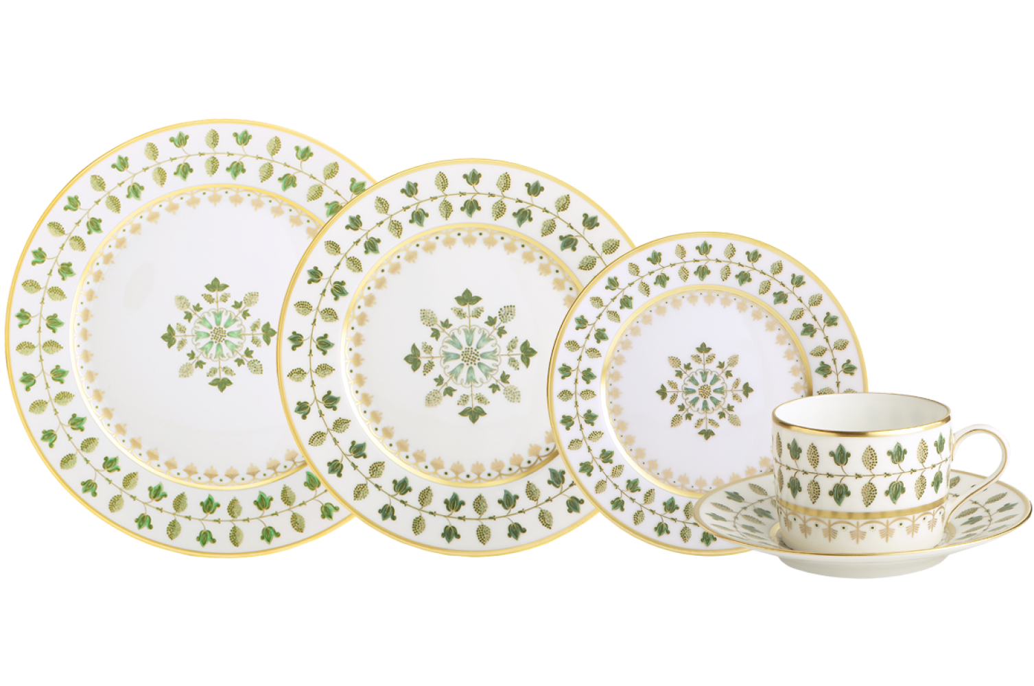 MATIGNON GREEN 5 PIECE PLACE SETTING 