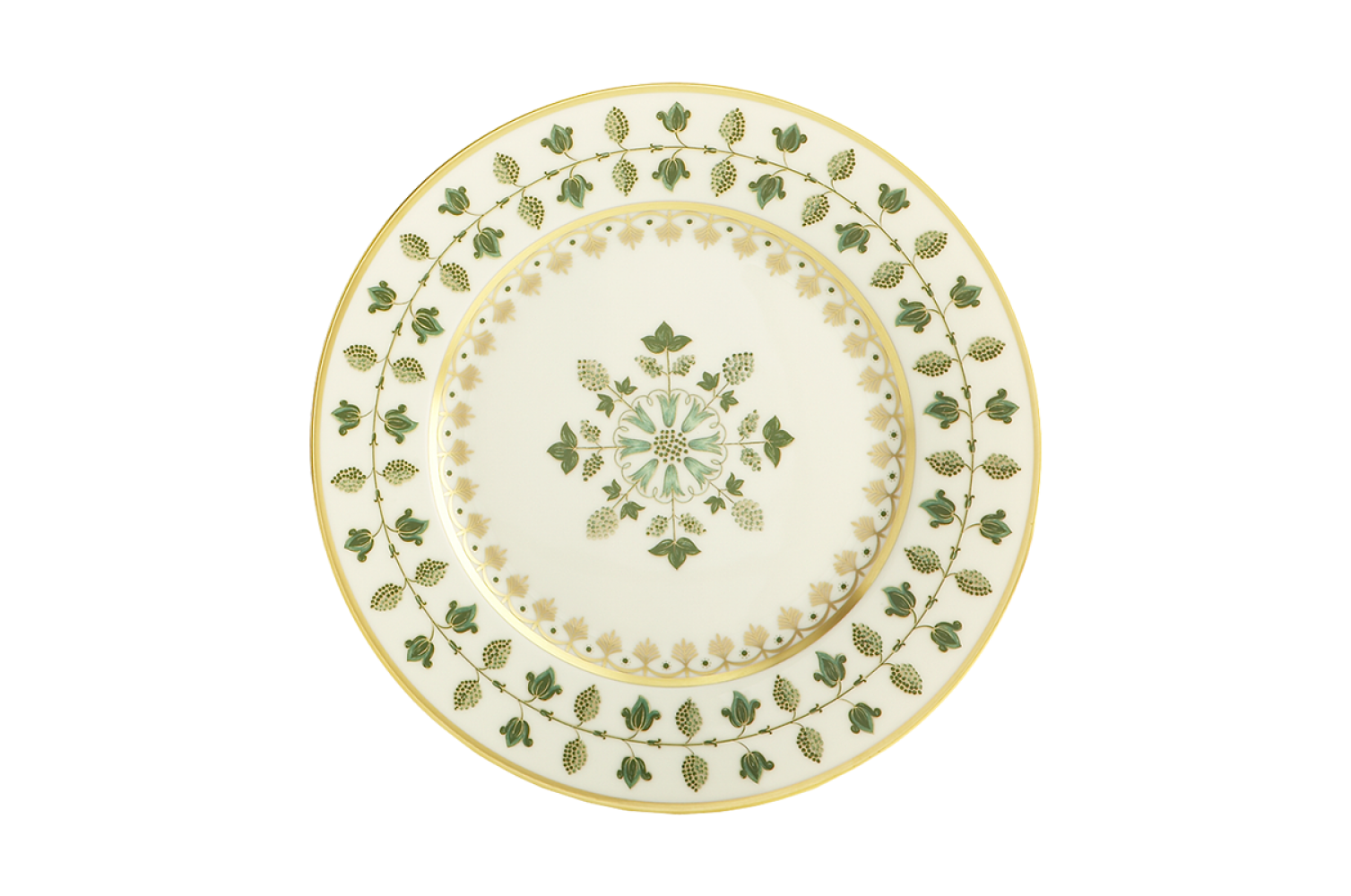 MATIGNON GREEN DESSERT PLATE 