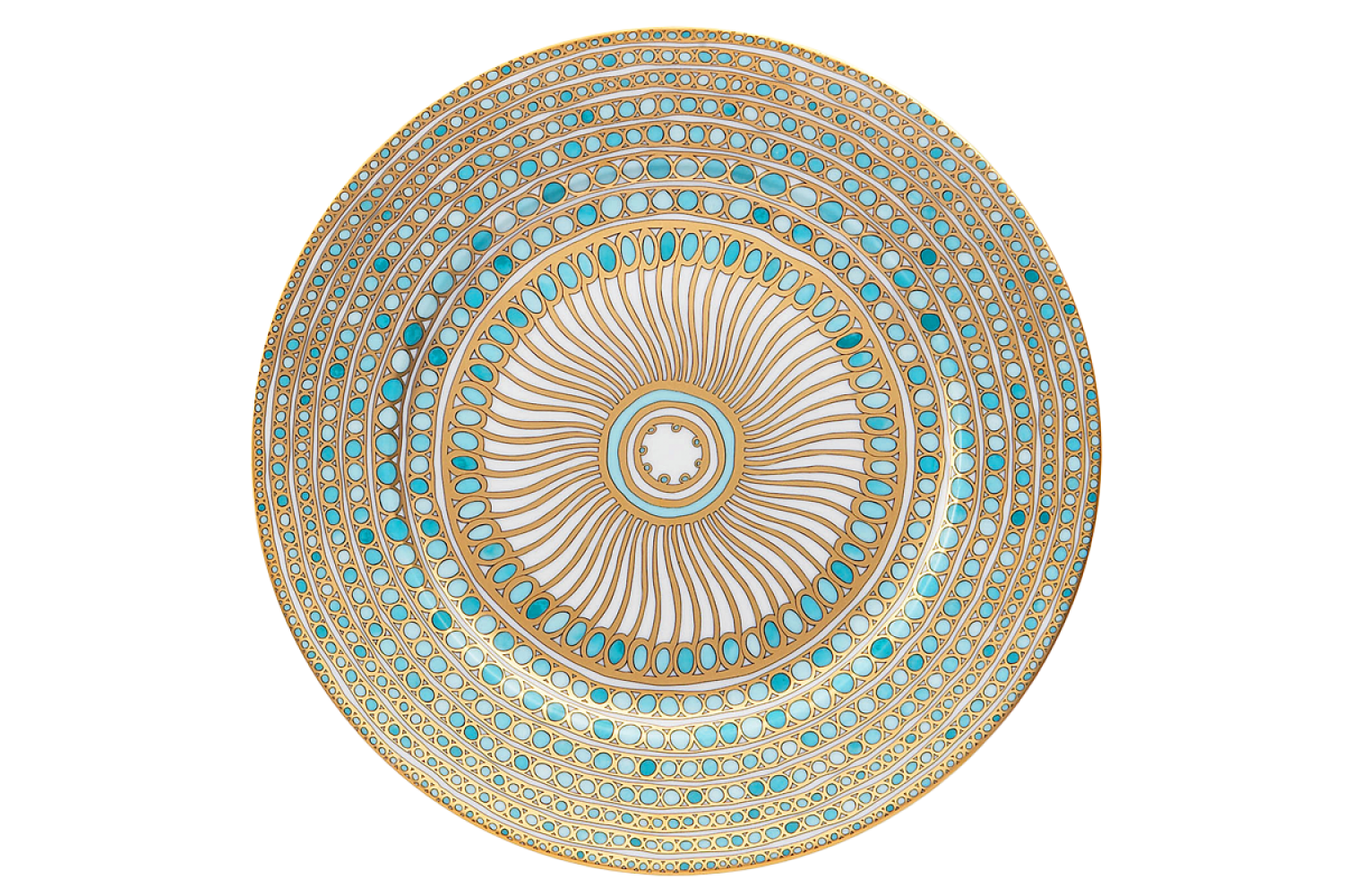 SYRACUSE TURQUOISE PRESENTATION PLATE