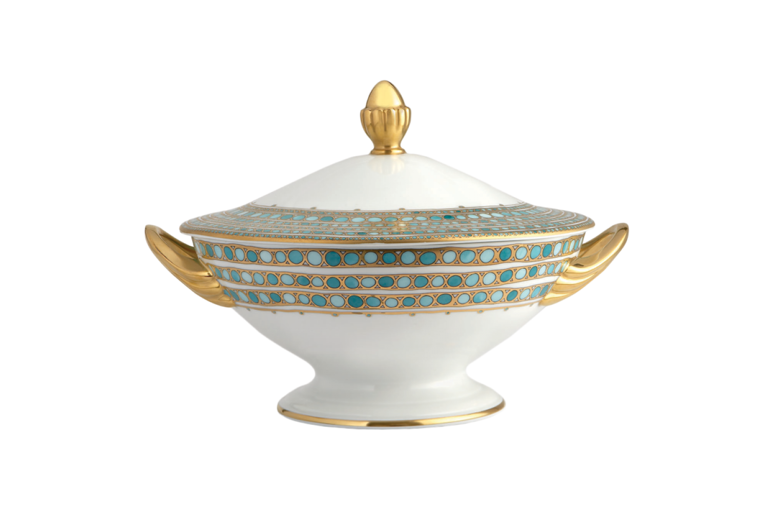 SYRACUSE TURQUOISE SOUP TUREEN