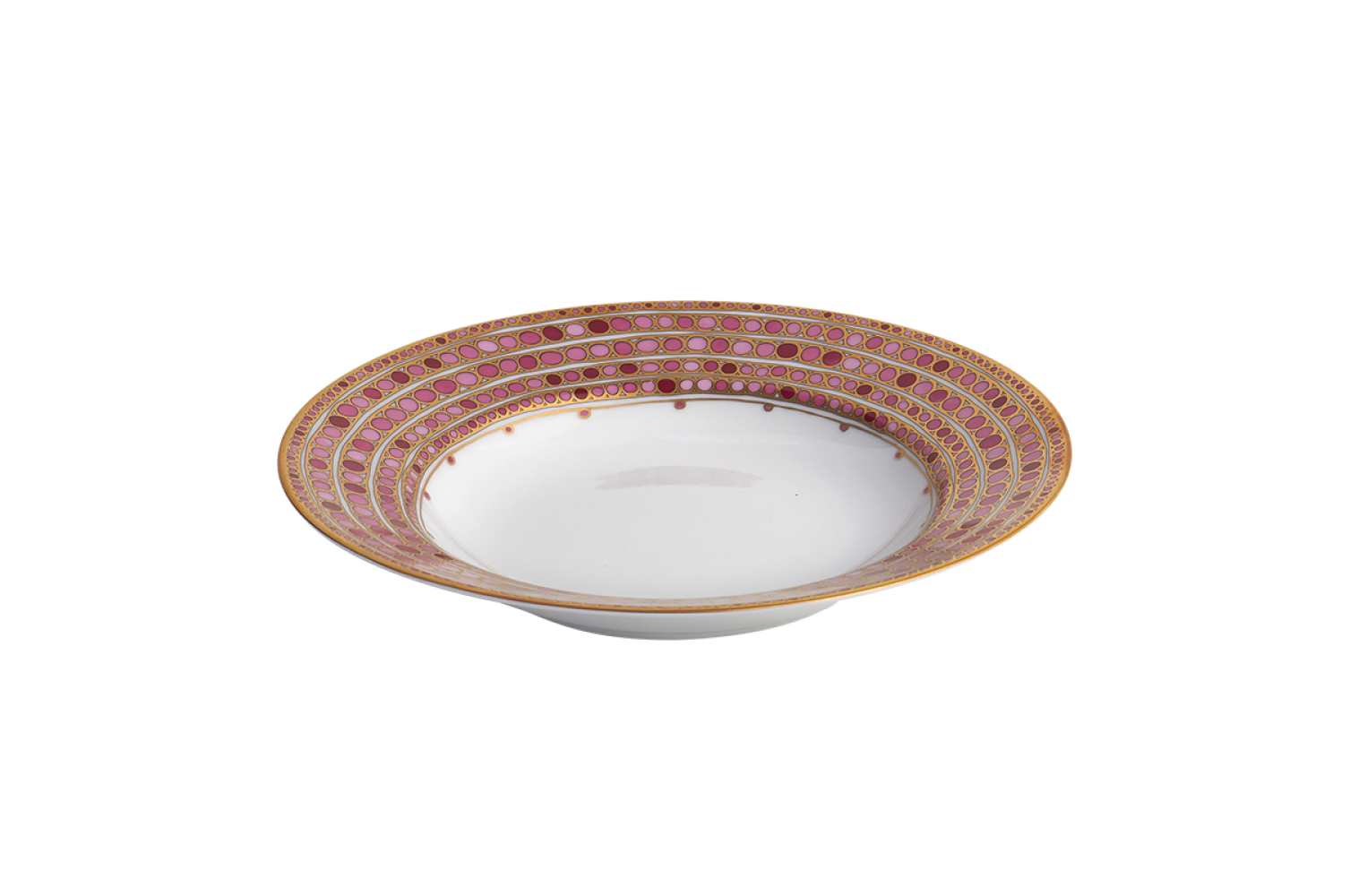 SYRACUSE ROSE FRENCH RIM SOUP PLATE