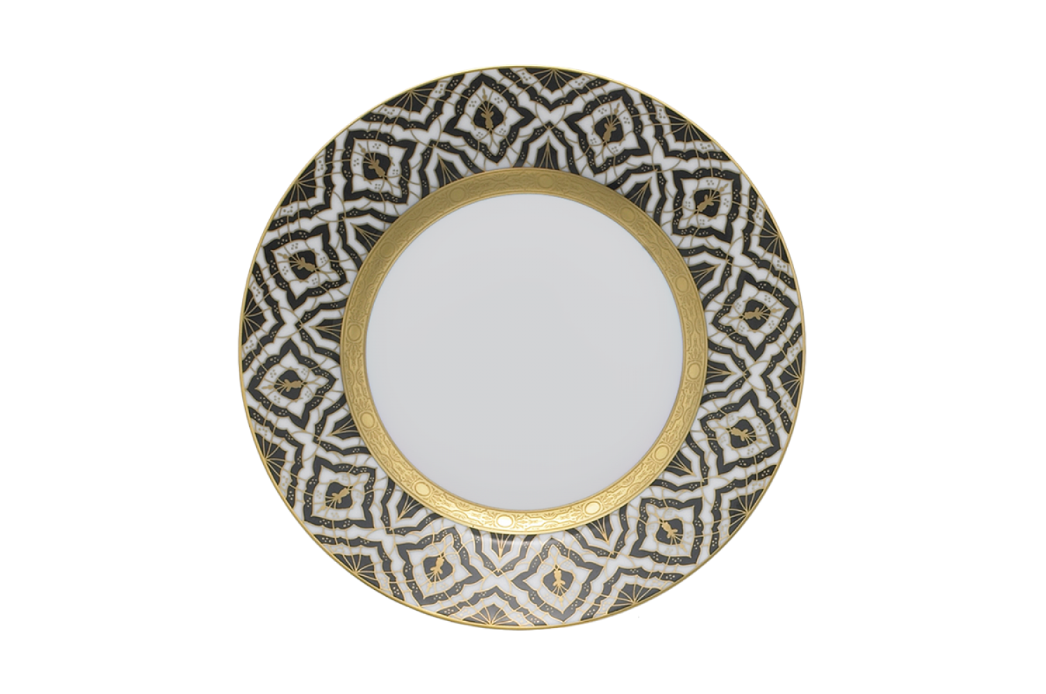 FARAHNAZ BLACK DESSERT PLATE