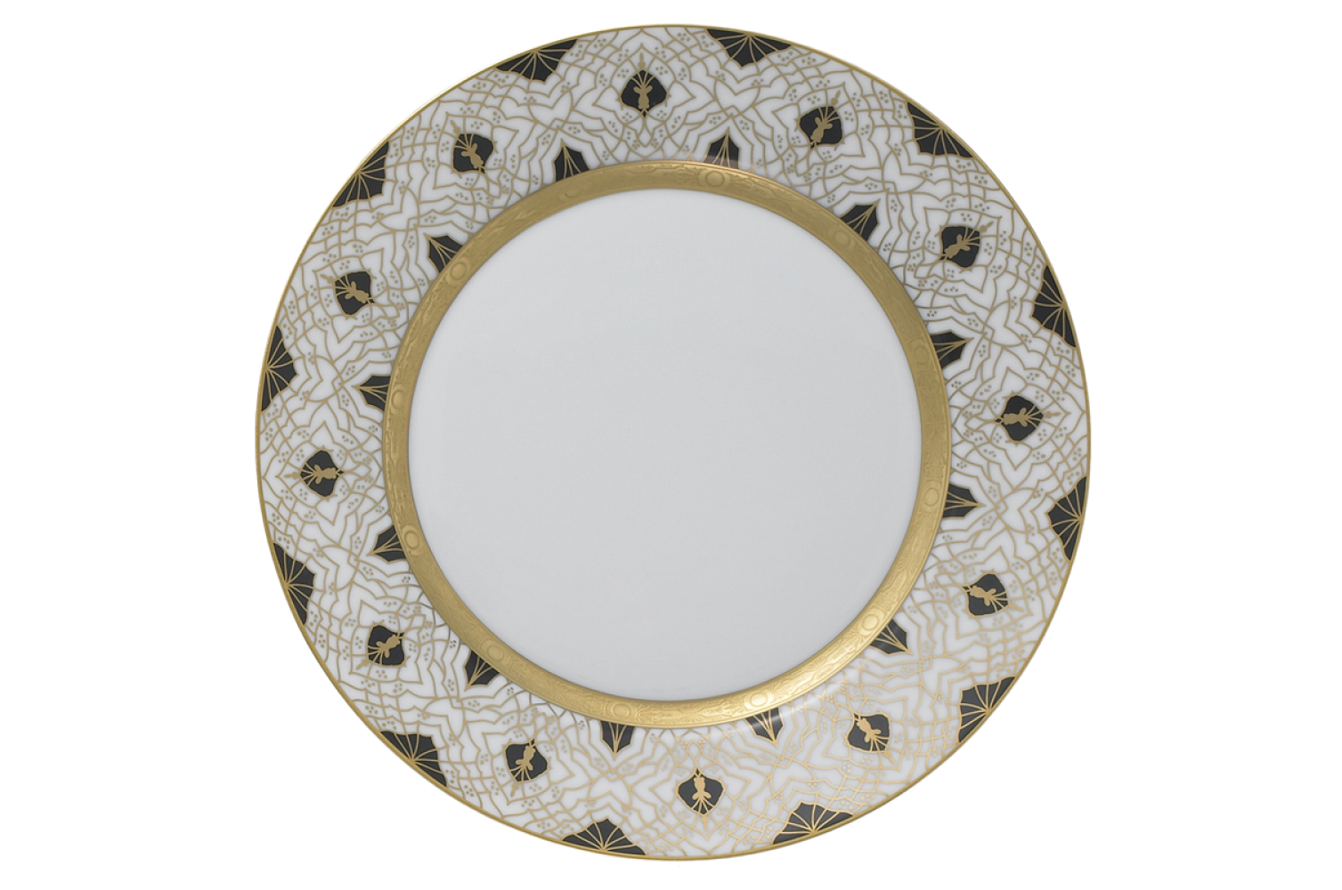 FARAHNAZ BLACK DINNER PLATE