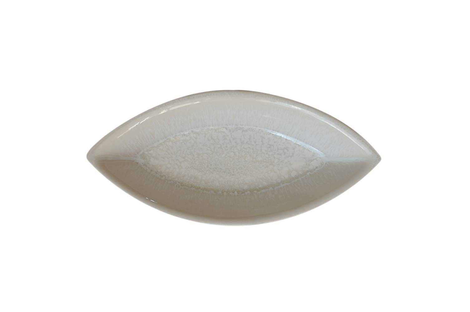 VUELTA WHITE PEARL HORS D'OEUVRE DISH M