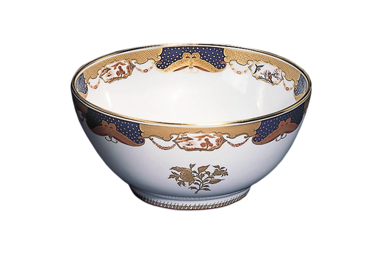 GOLDEN BUTTERFLY ROUND BOWL