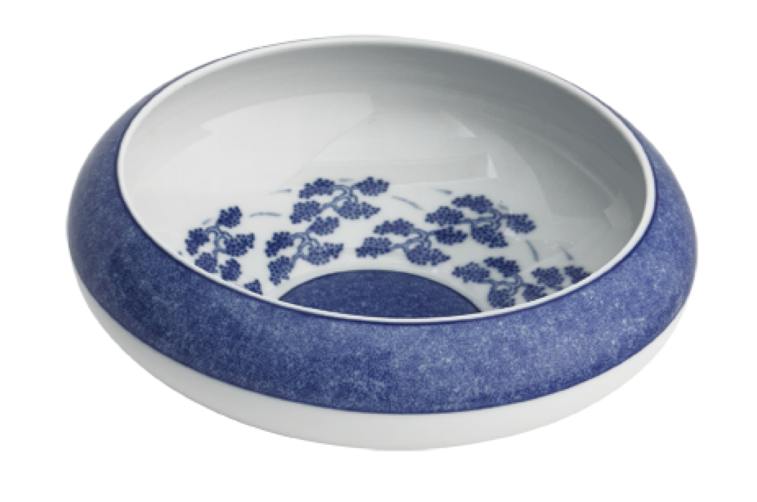 BLUE SHOU SERVING  BOWL LG