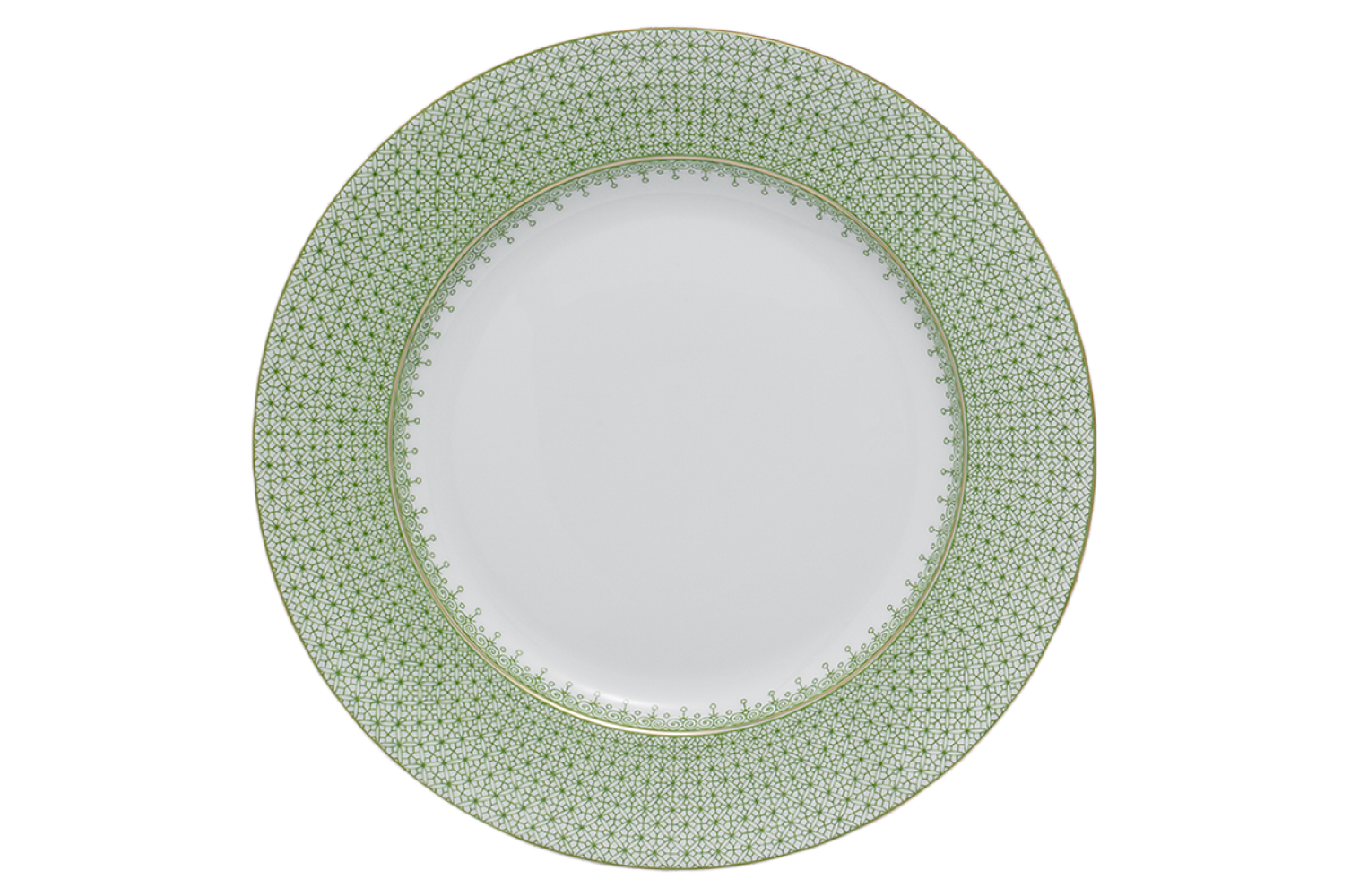 APPLE GREEN LACE DINNER PLATE