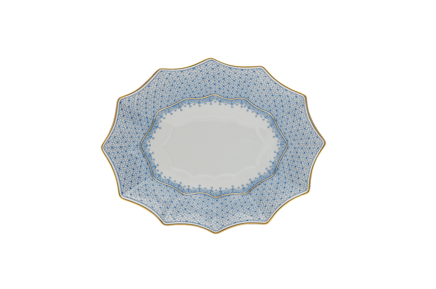 CORNFLOWER MEDIUM 12 SIDED TRAY