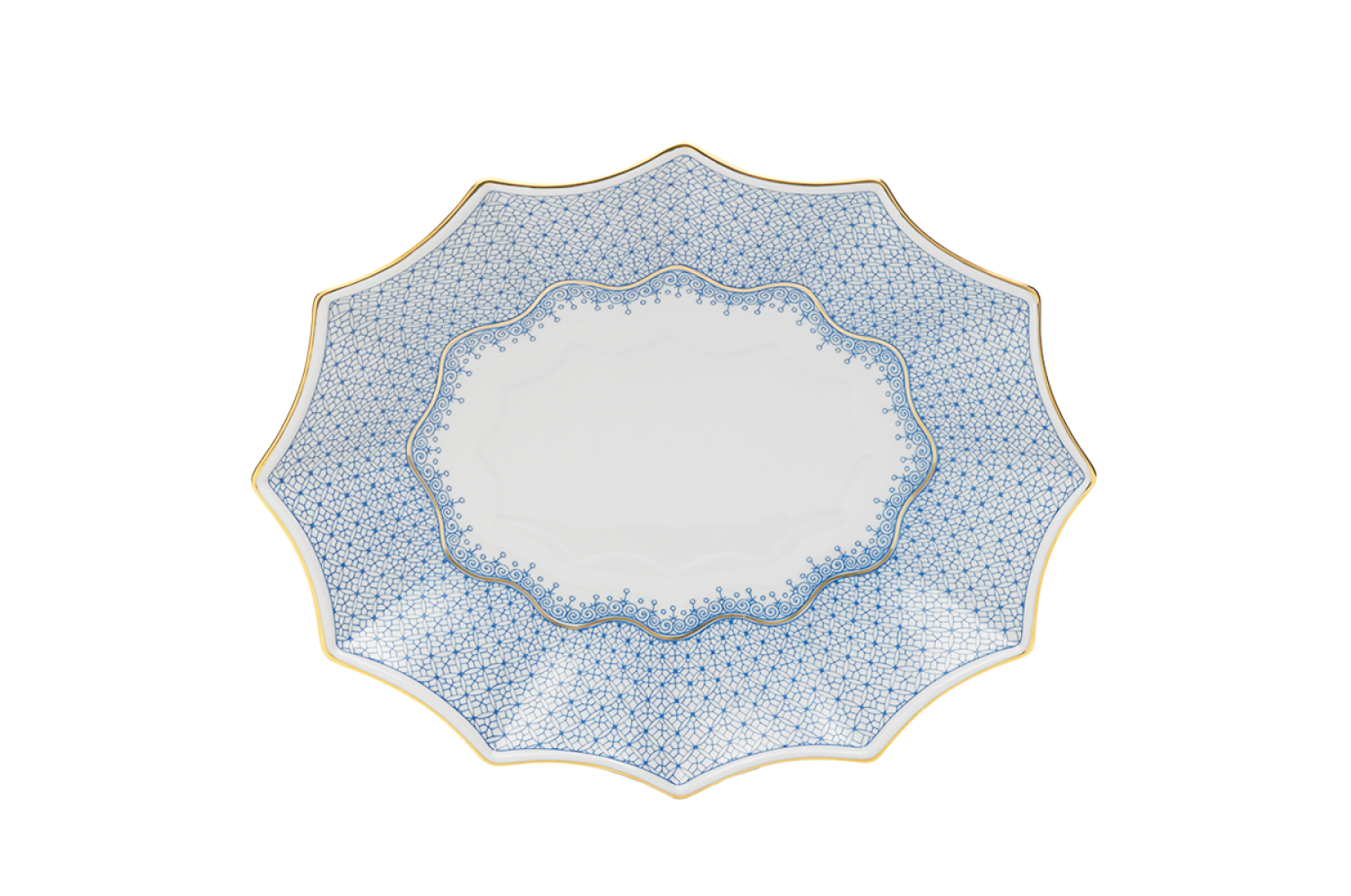 CORNFLOWER LARGE 12 SIDED  TRAY