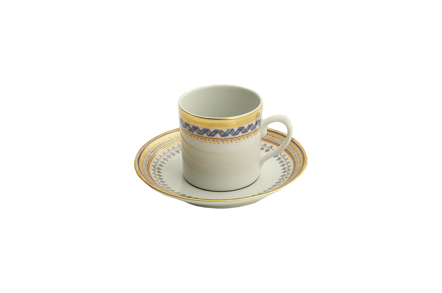 CHINOISE BLUE DEMITASSE CUP & SAUCER