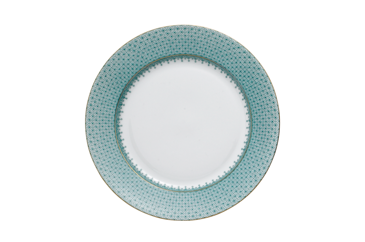 GREEN LACE DESSERT PLATE