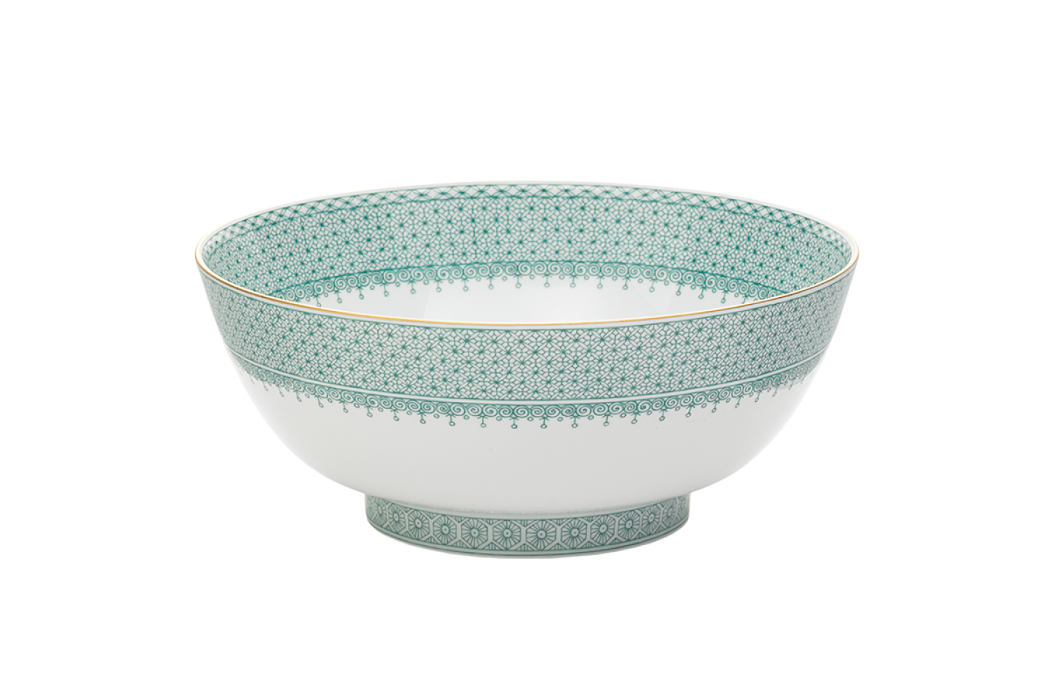 GREEN LACE ROUND BOWL