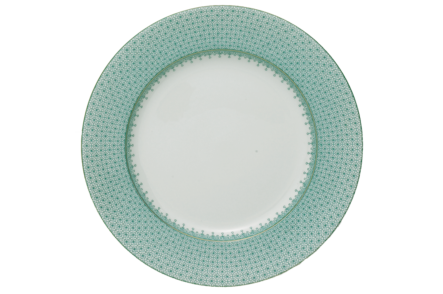GREEN LACE SERVICE PLATE