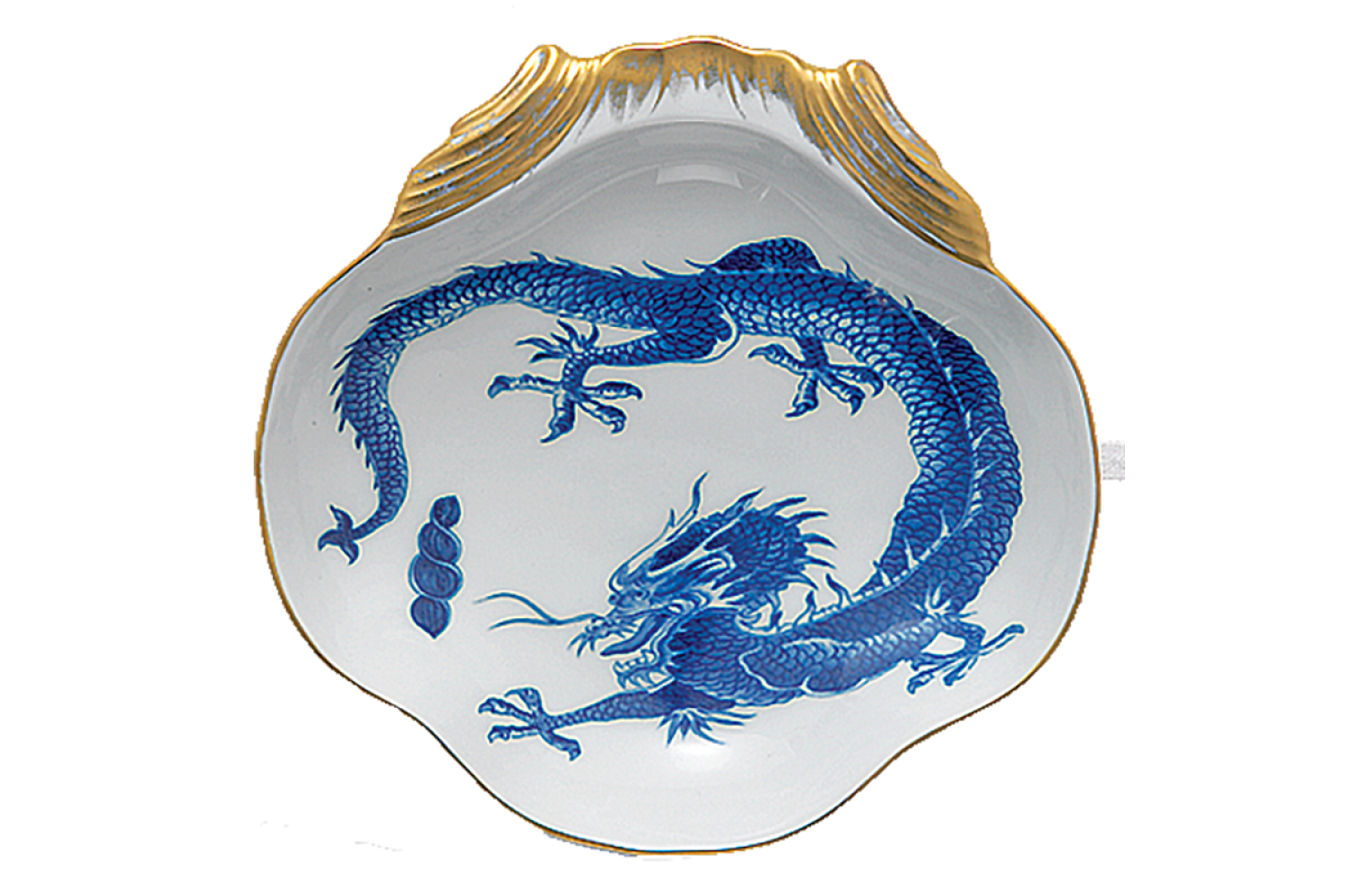BLUE DRAGON SHELL DISH