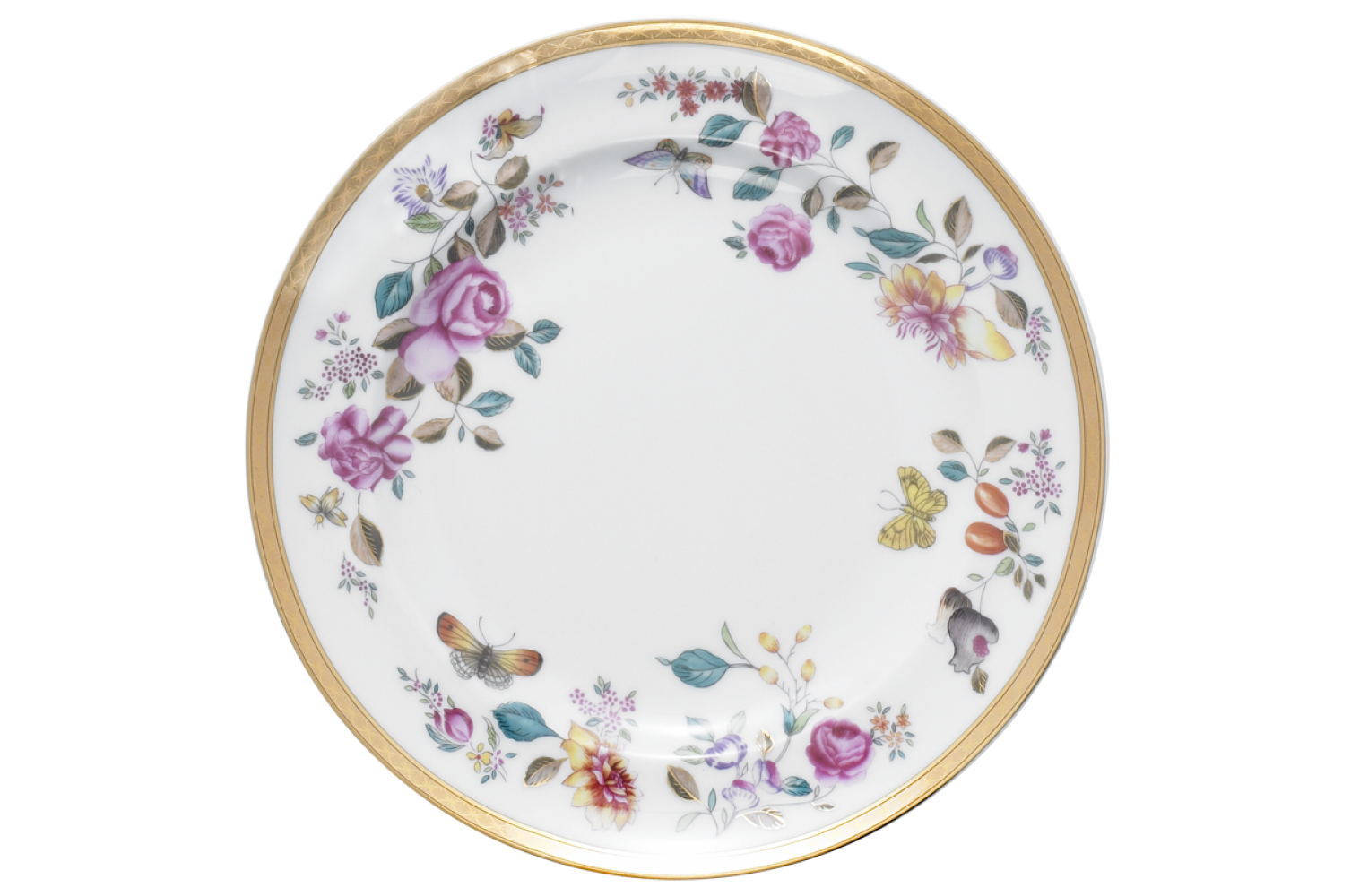 LOWESTOFT GARDEN DESSERT PLATE, SINGLE
