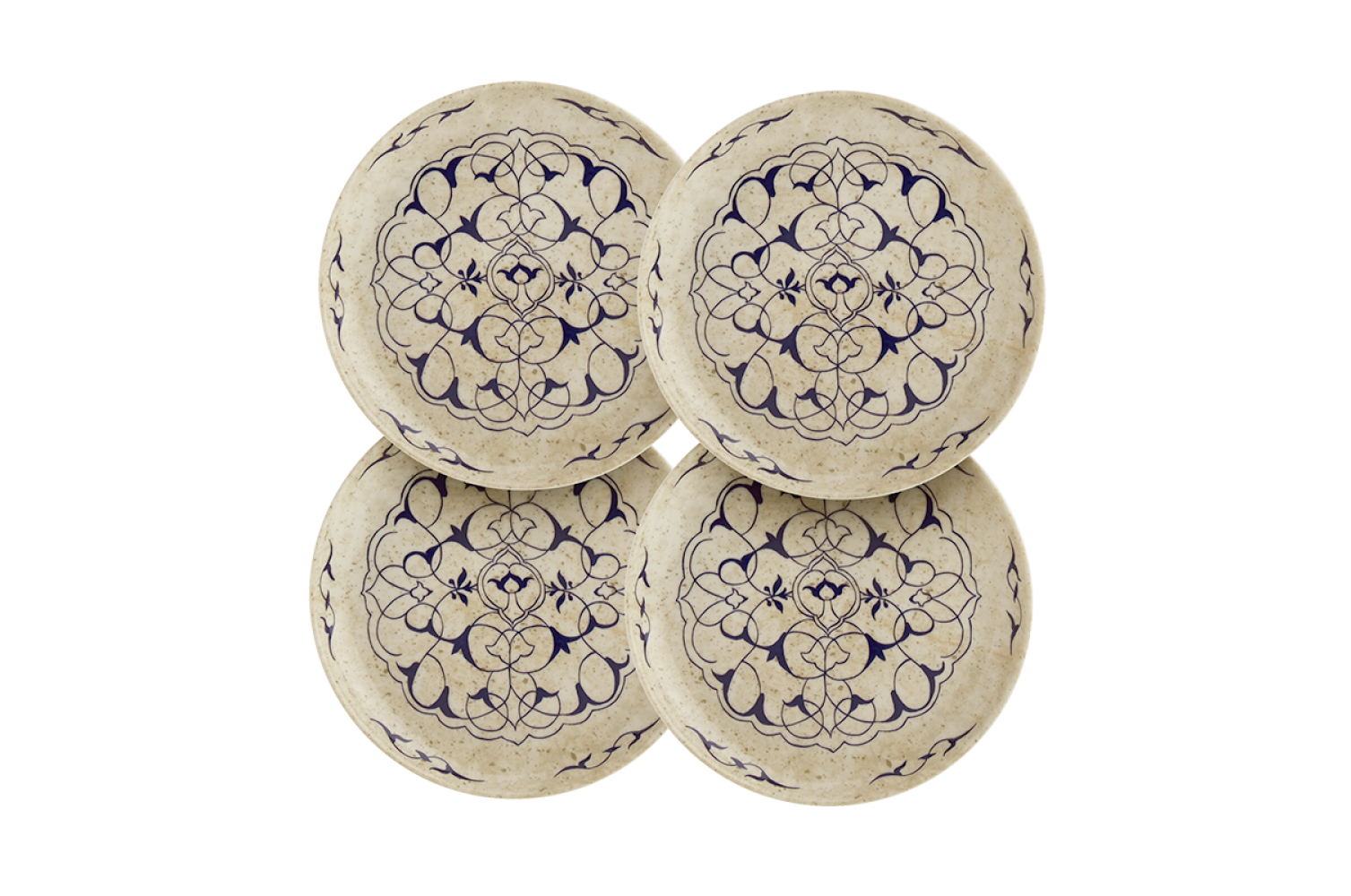ALHAMBRA SANDSTONE CANAPES, SET OF FOUR