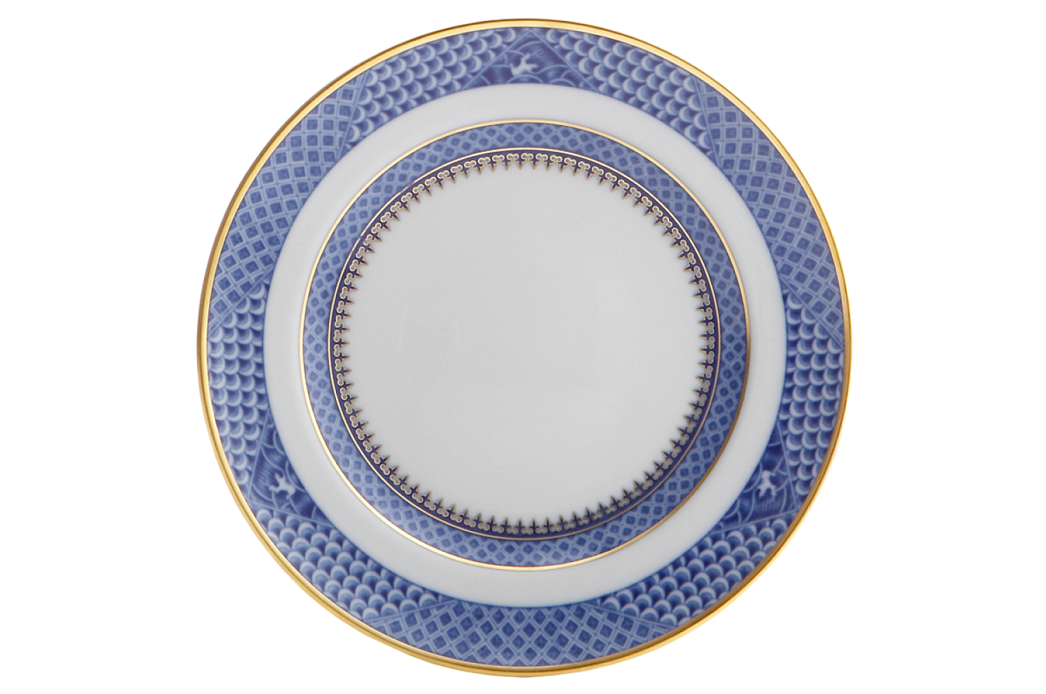 INDIGO WAVE DINNER PLATE