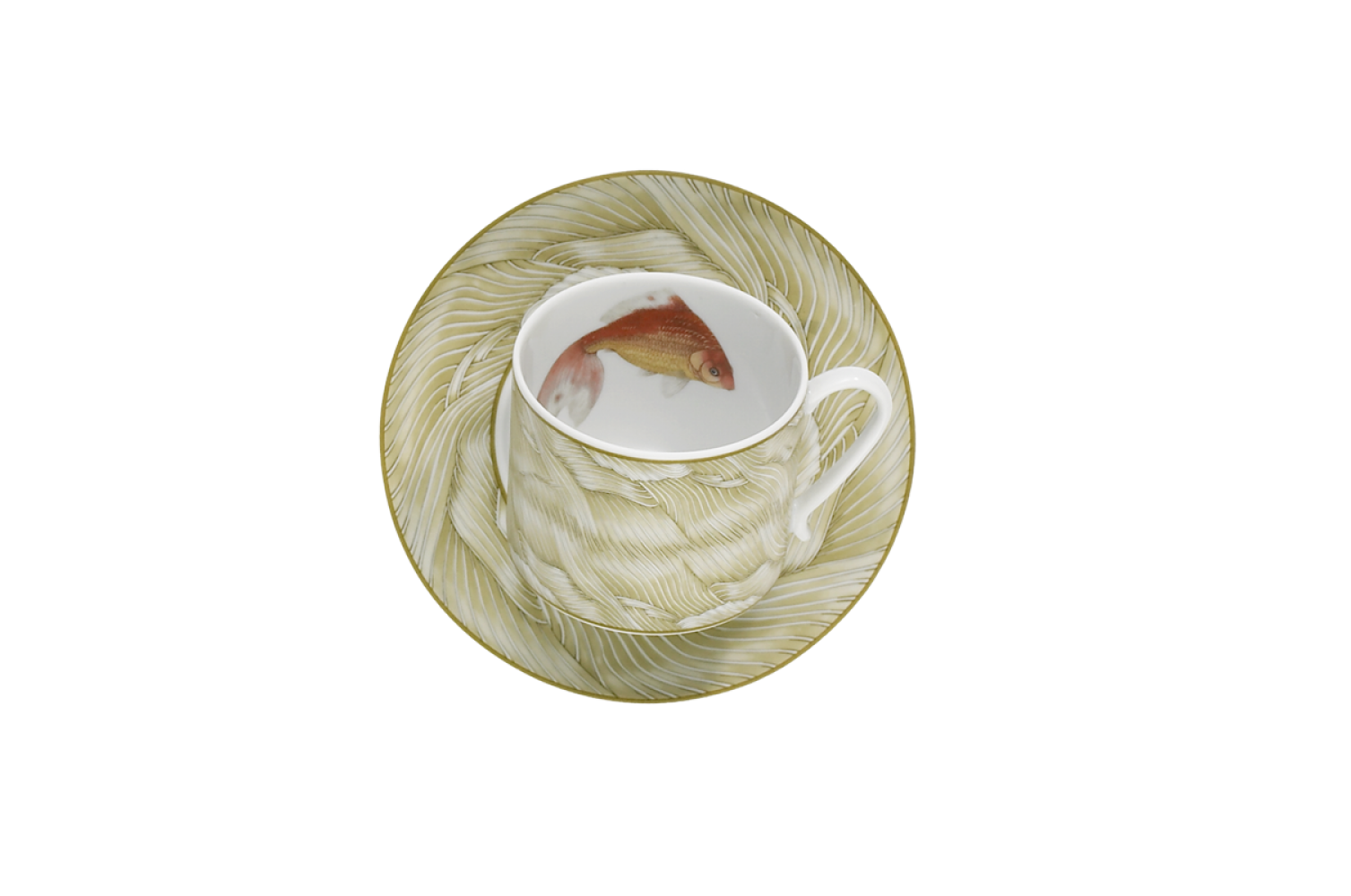 WATER DANCE CAN CUP & SAUCER