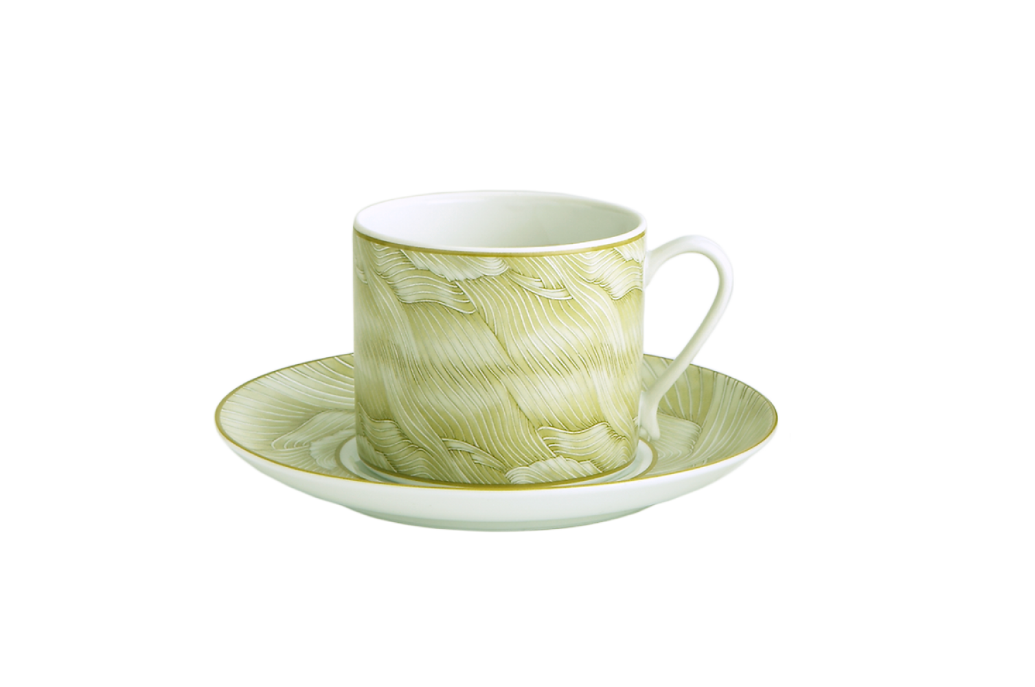 WATER DANCE CUP&SAUCER - PLAIN CENTER