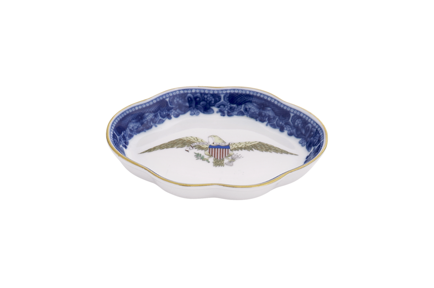 DIPLOMATIC EAGLE LOBED TRAY, SMALL