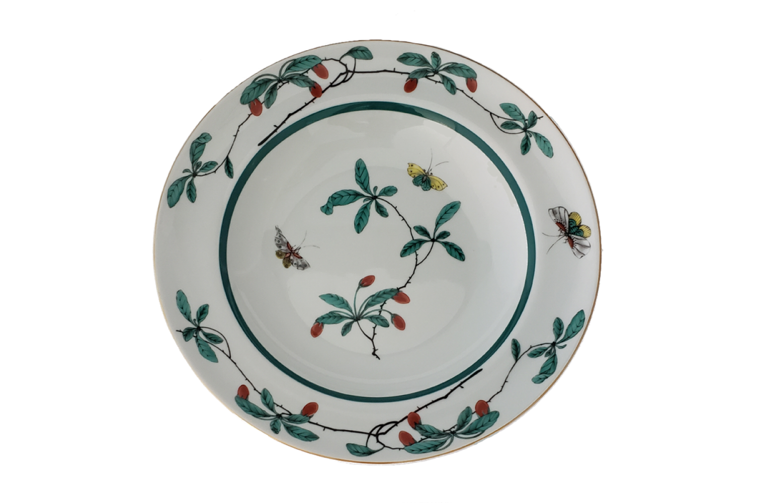 FAMILLE VERT RIM SOUP PLATE