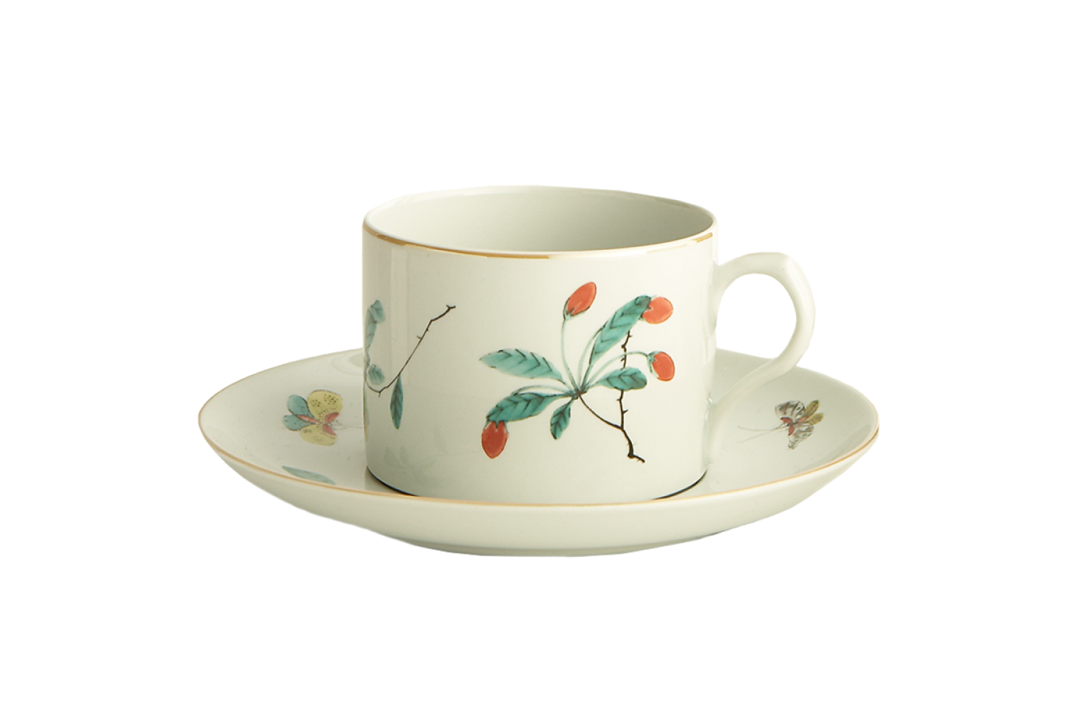 FAMILLE VERTE LARGE CUP&SAUCER