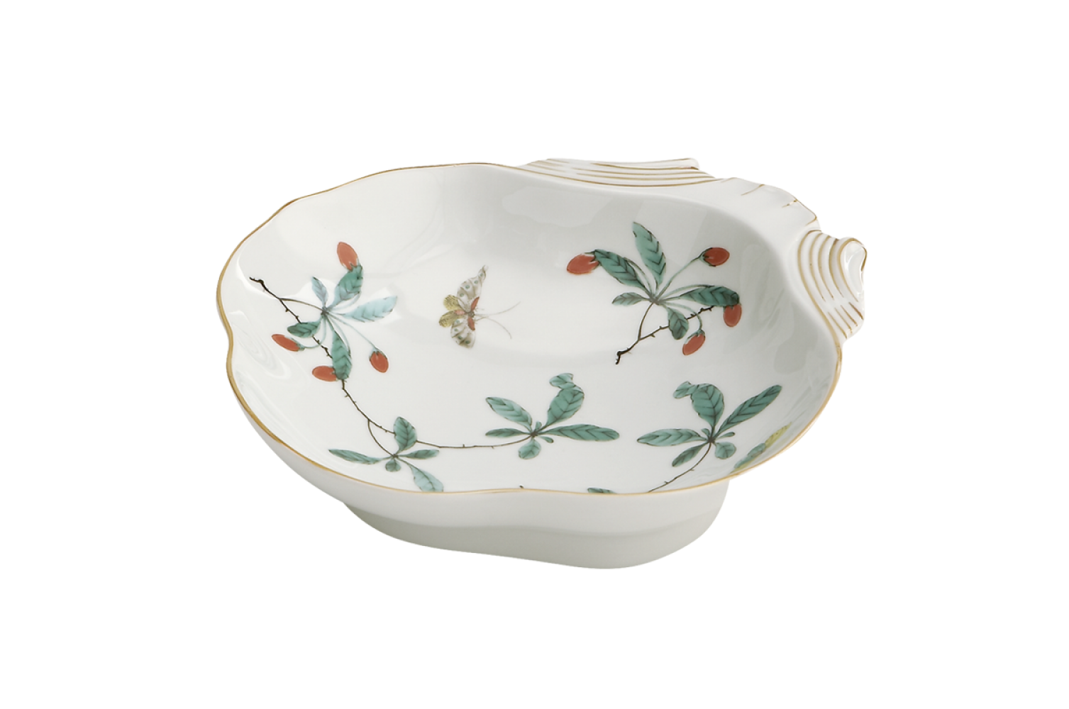 FAMILLE VERTE SHELL DISH