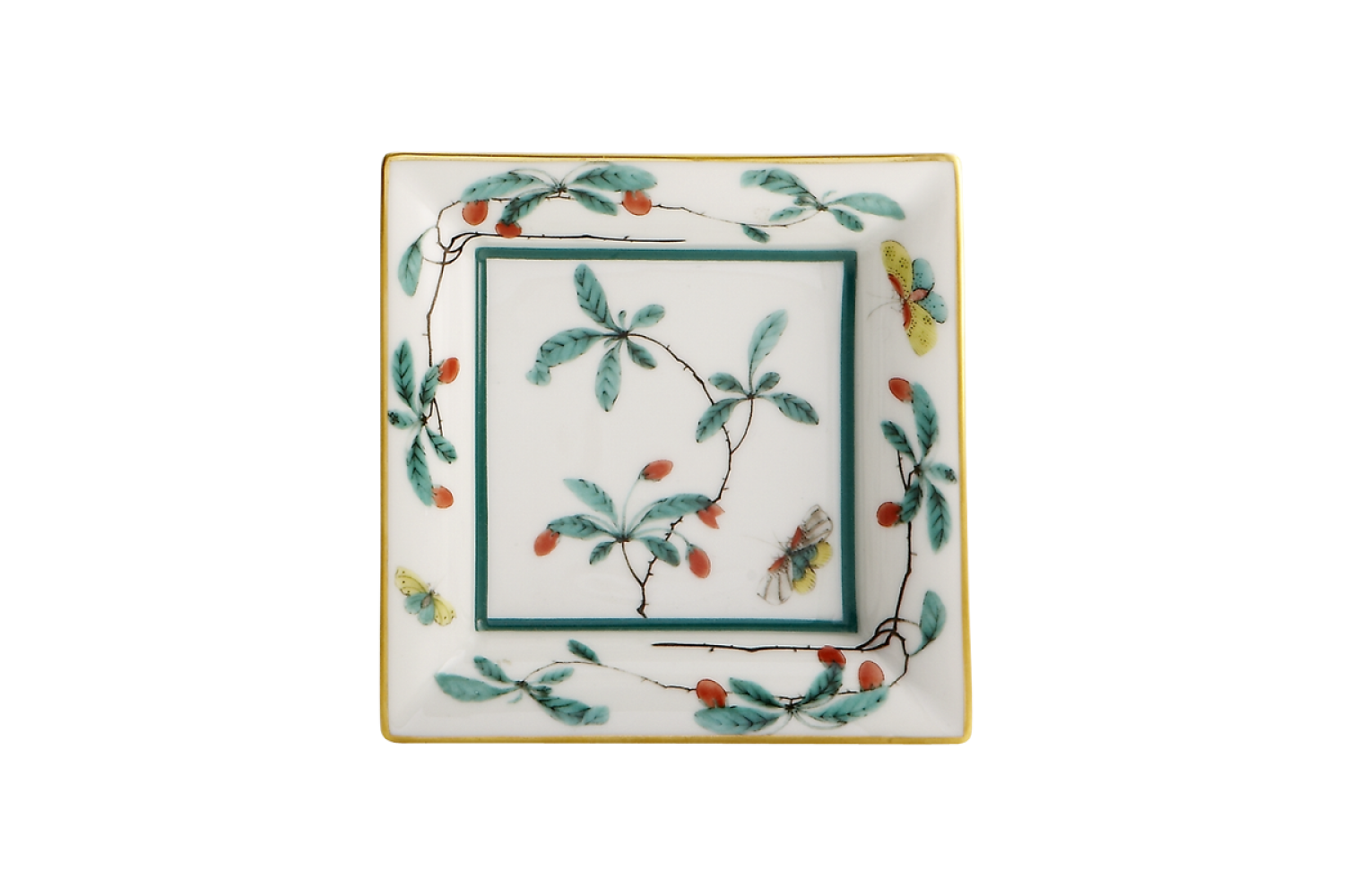 FAMILLE VERTE SQUARE TRAY SMALL