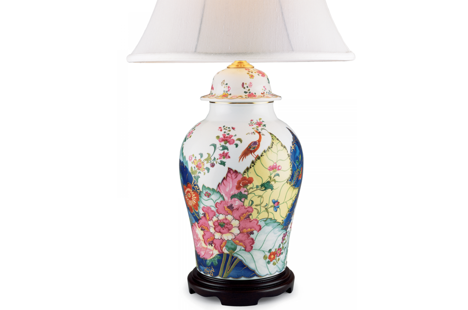 TOBACCO LEAF GINGER JAR LAMP