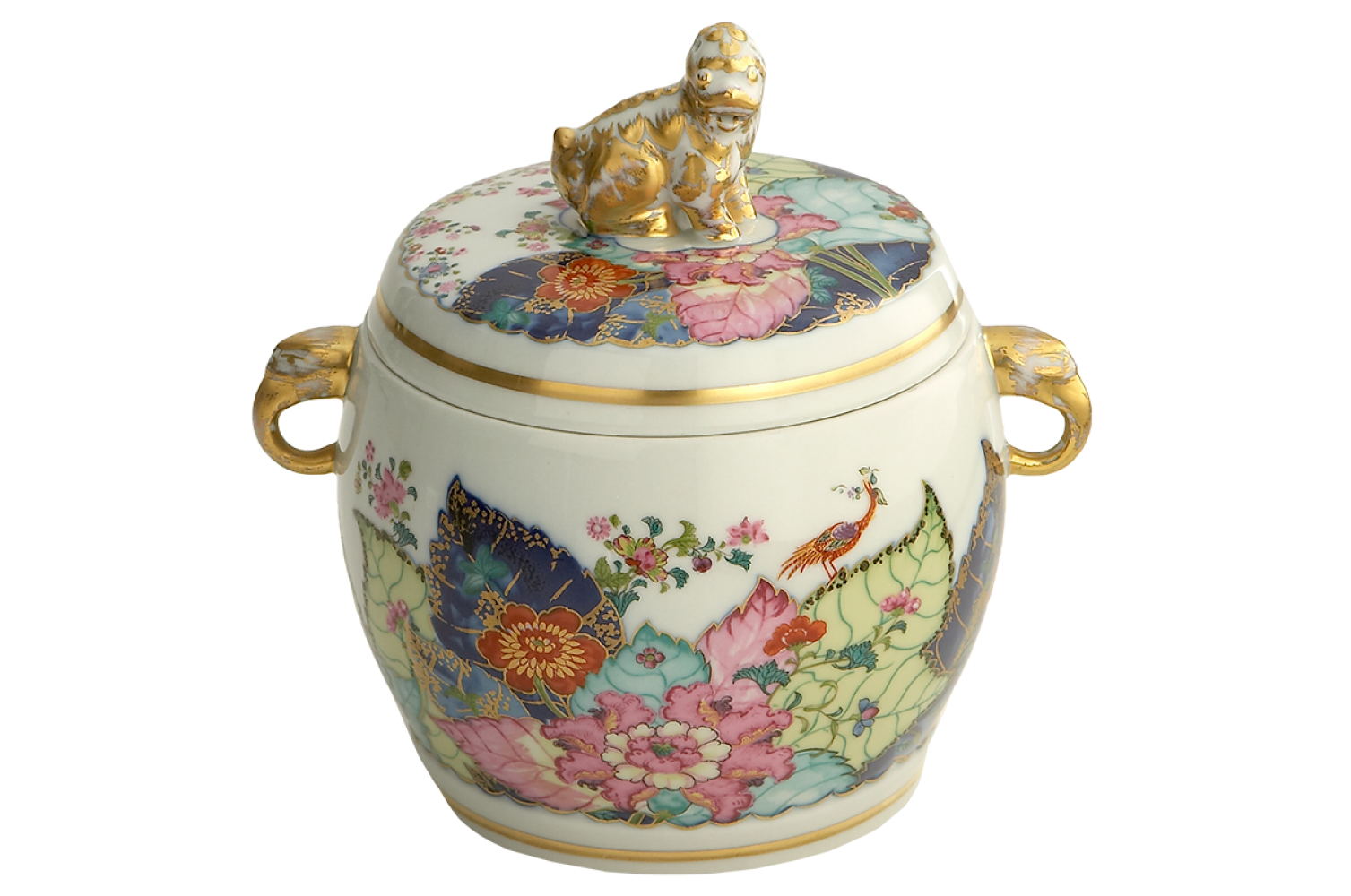 TOBACCO LEAF FU DOG JAR