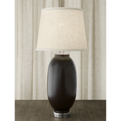 LOZENGE VASE LAMP RED & BLACK
