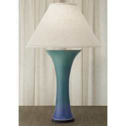 CALLALILY VASE LAMP VERDIGRIS & BLUE