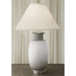 SUNG VASE LAMP WHITE & GRAY