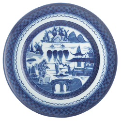 BLUE CANTON DINNER PLATE