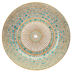SYRACUSE TURQUOISE PRESENTATION PLATE