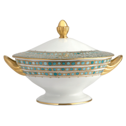 SYRACUSE TURQUOISE SOUP TUREEN